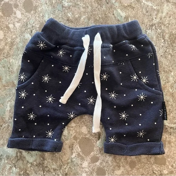 Little Bipsy Navy 🎇 Star Sleeveless Hoodie & Shorts Set - Picture 12 of 15